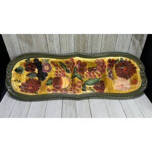 Vtg Raymond Waites Renaissance Certified International Divided Platter 20'' Long